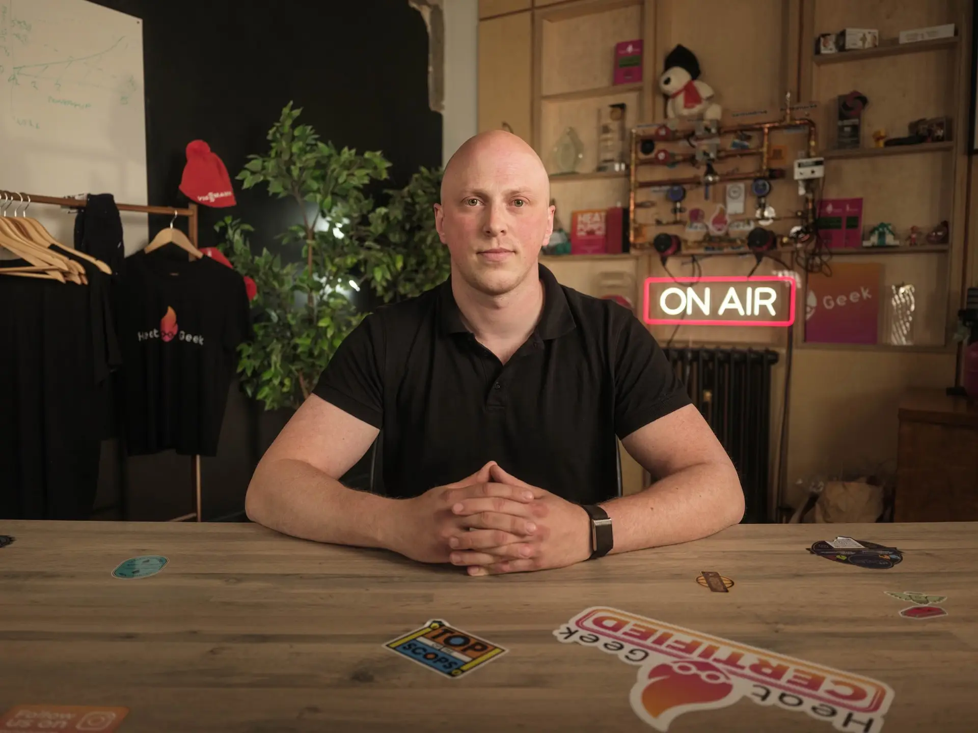 Director of EVO Piort having an interview on Heat Geek podcast